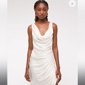 Pearl draped dress